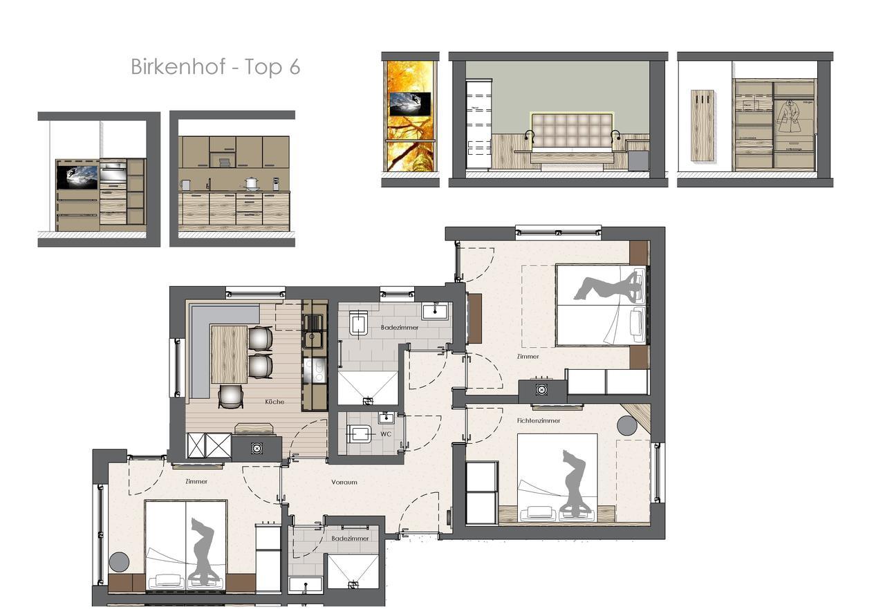Birkenhof Apartment Zell am Ziller Ngoại thất bức ảnh